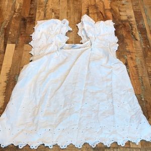 Old Navy Eyelet white tank
